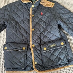 Ralph Lauren Navy Blue Kids’ Quilted Barn Jacket